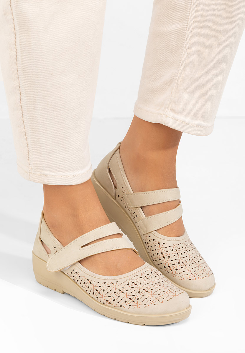 Pantofi casual dama Augustyna bej