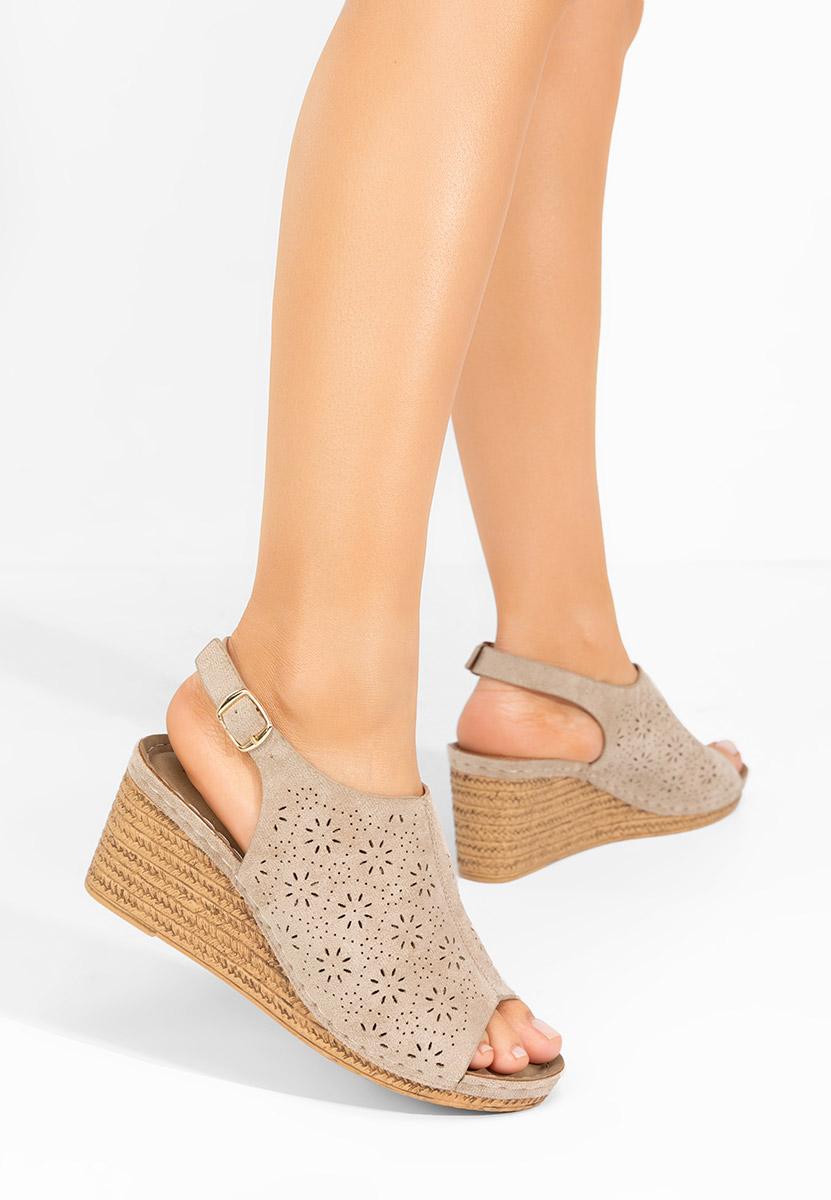 Sandale cu platformă Cordelya kaki