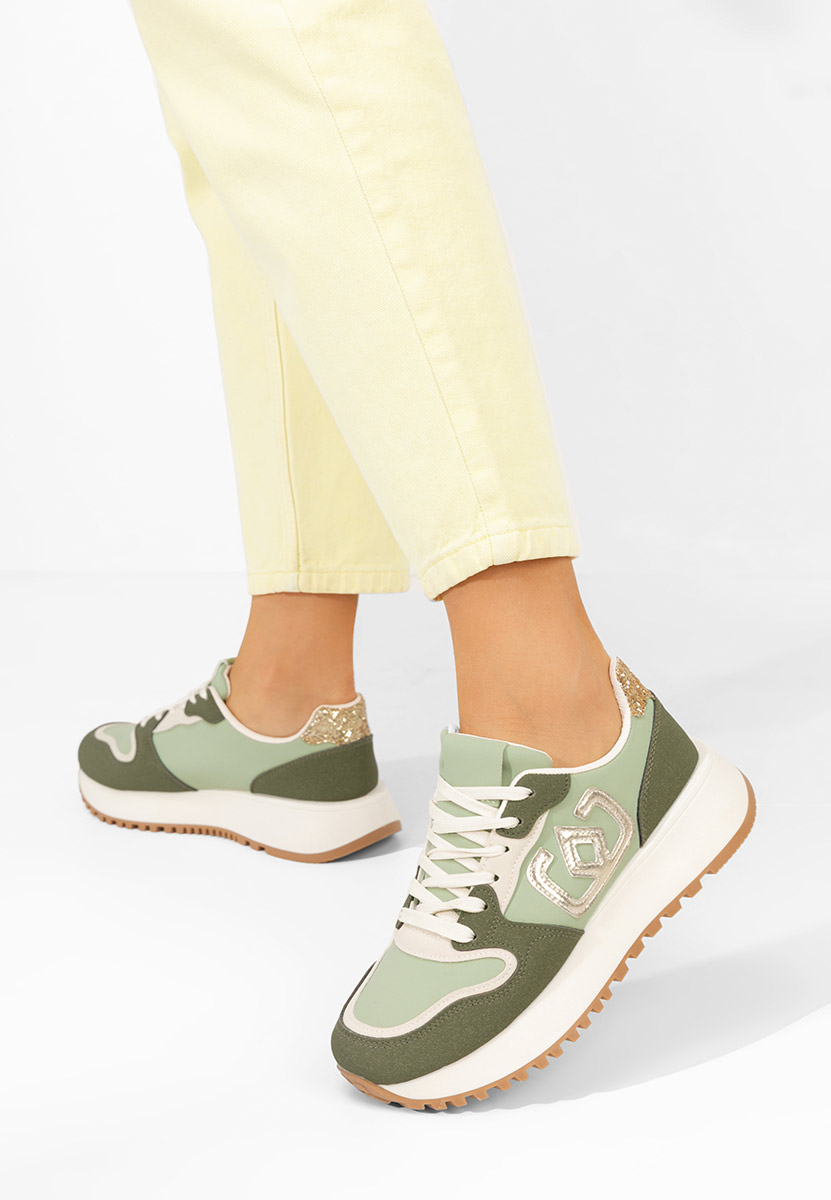 Sneakers dama Kelsie verzi Sneakers dama Kelsie verzi