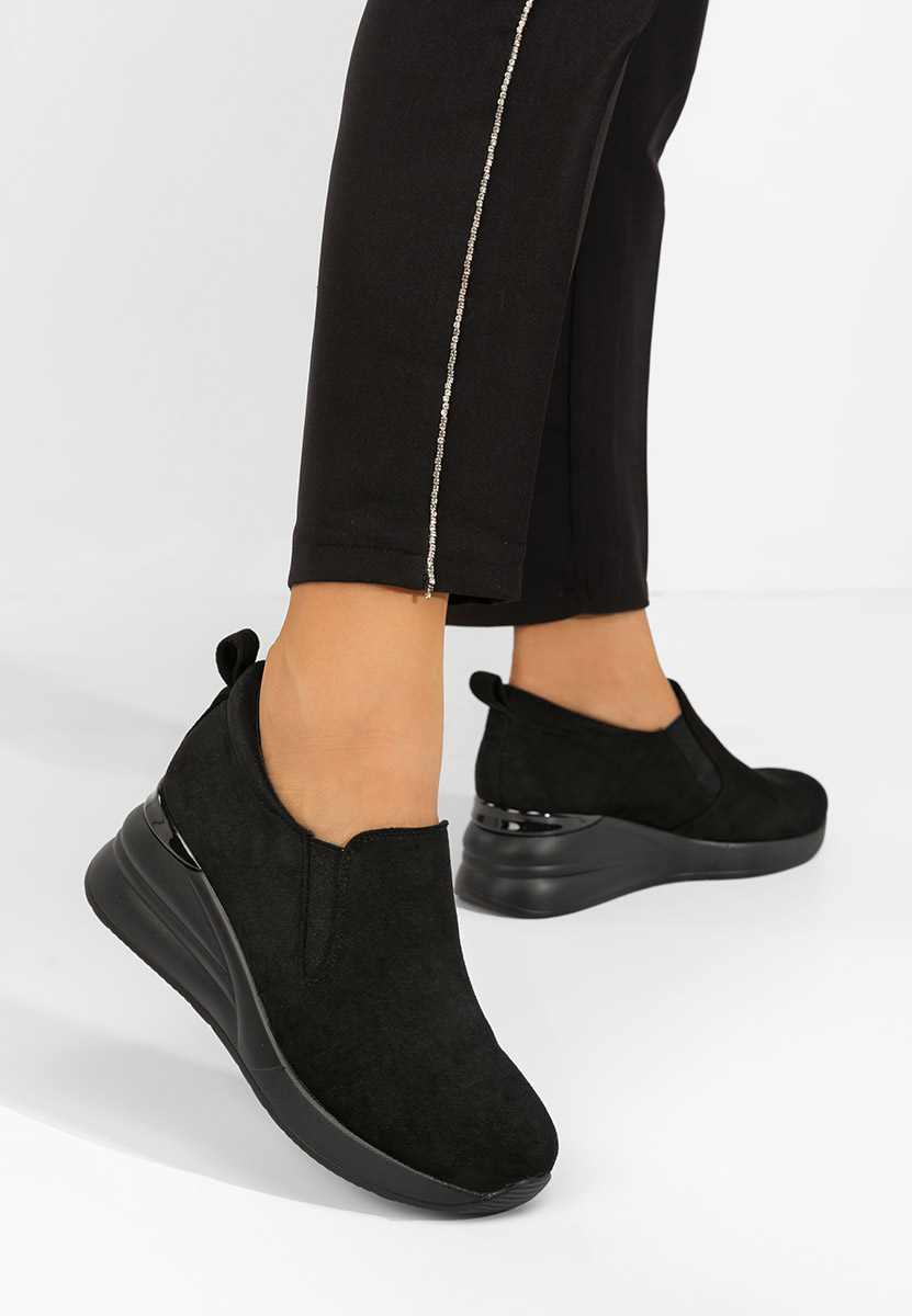 Pantofi casual cu platforma Leanne negri