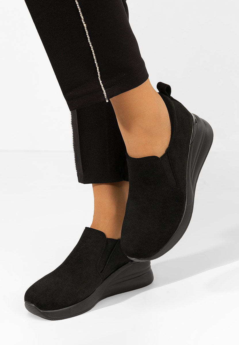 Pantofi casual cu platforma Leanne negri