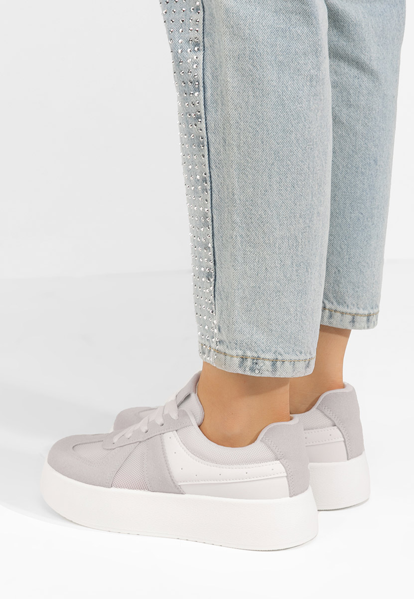 Sneakers cu platforma Fyonna albi