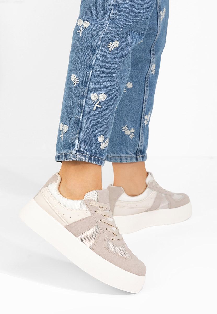 Sneakers cu platforma Fyonna bej