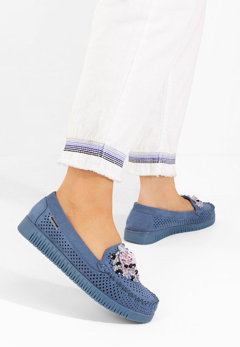 Mocasini dama Lynna V2 albastri