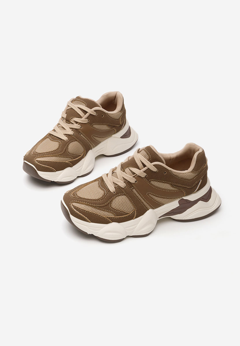 Sneakers cu platforma Barenice maro