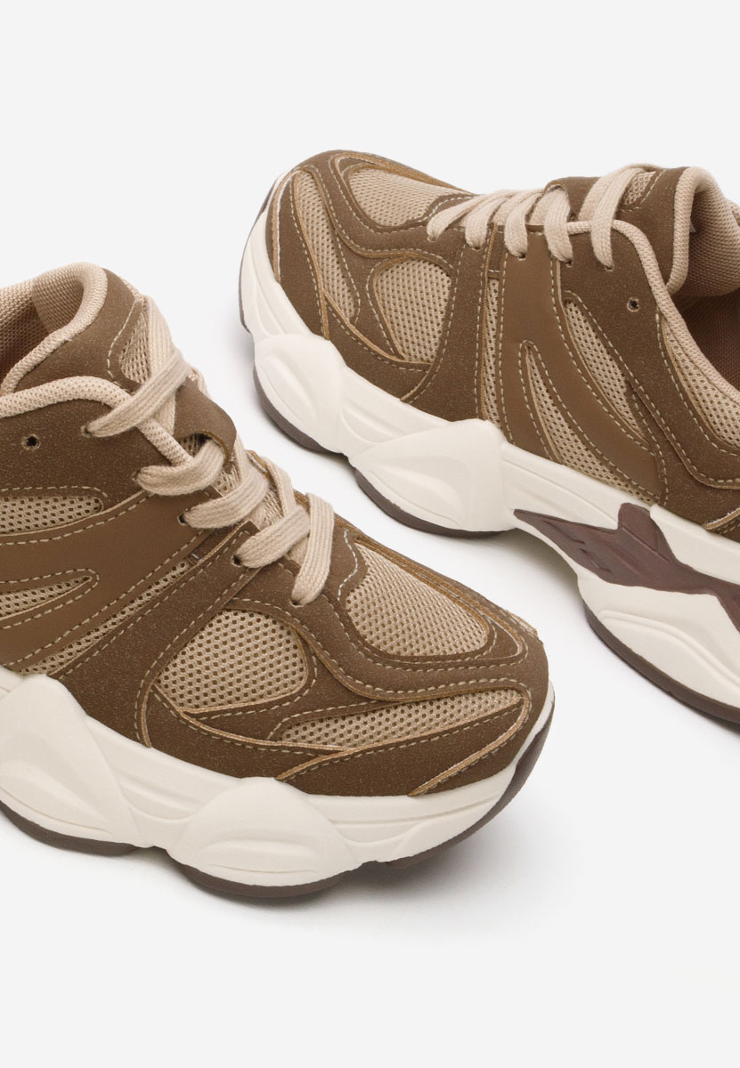 Sneakers cu platforma Barenice maro
