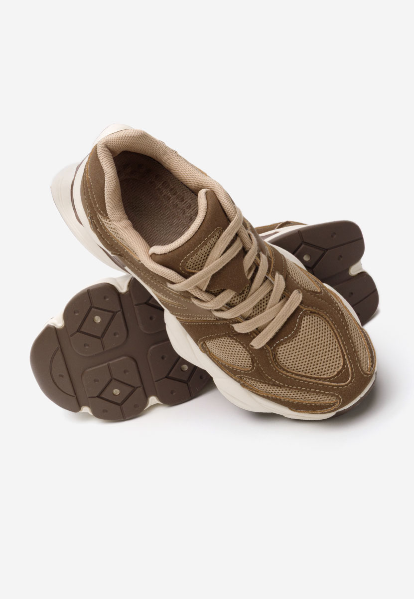 Sneakers cu platforma Barenice maro