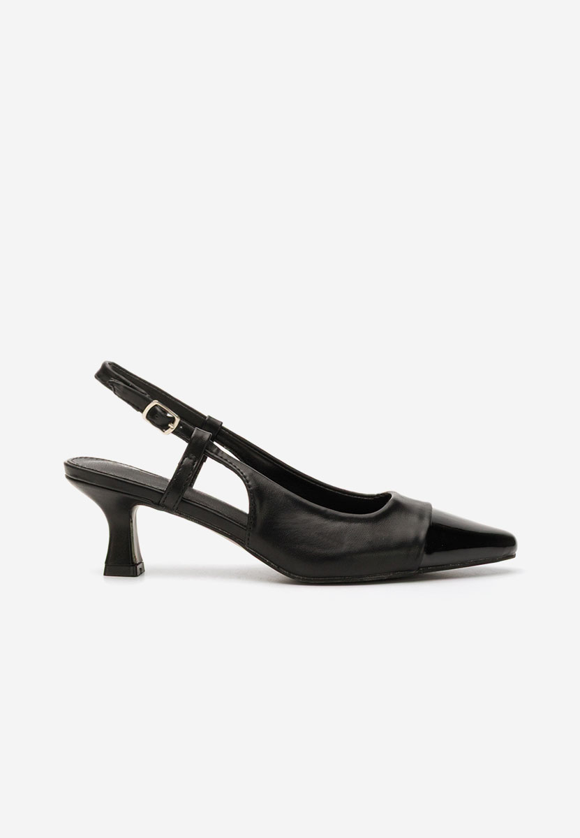 Pantofi slingback Laveta negri