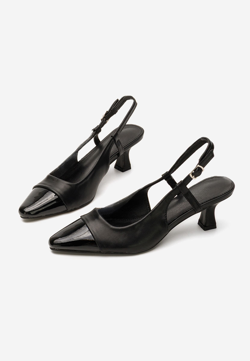 Pantofi slingback Laveta negri