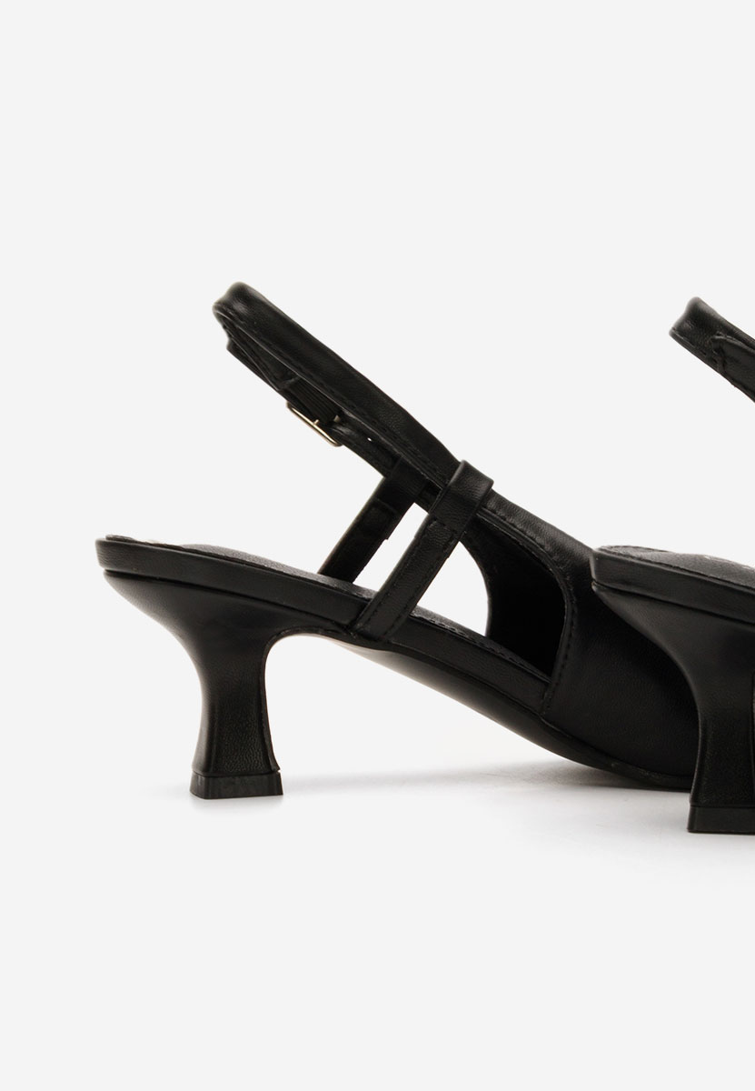 Pantofi slingback Laveta negri