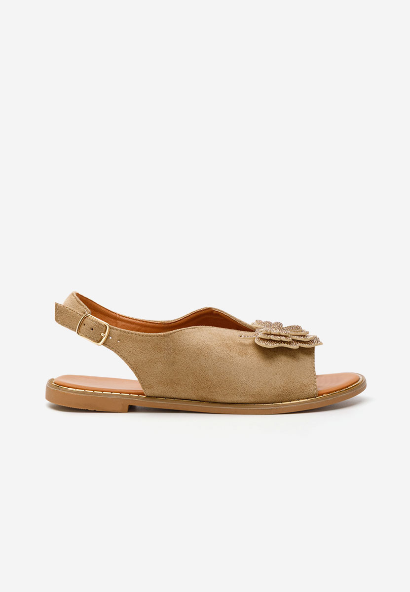 Sandale dama fara toc Sherrylla kaki