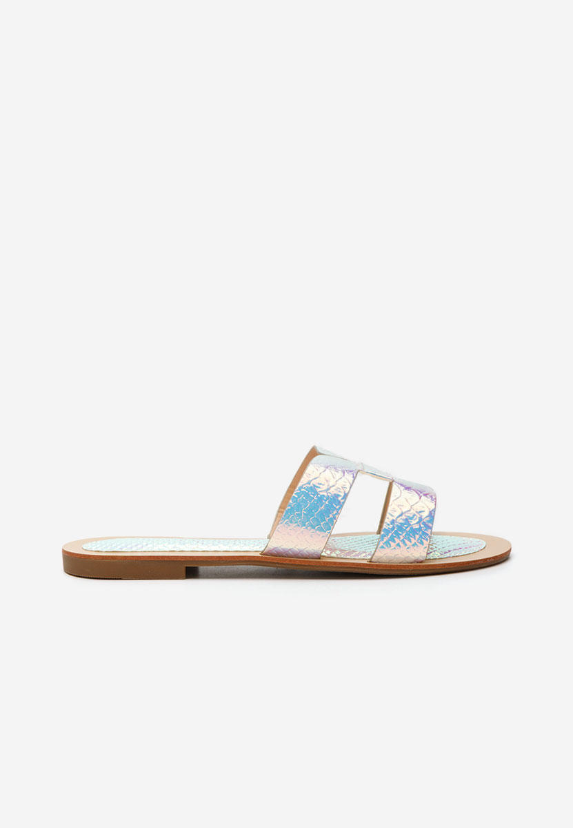 Papuci fara toc Evolla multicolori