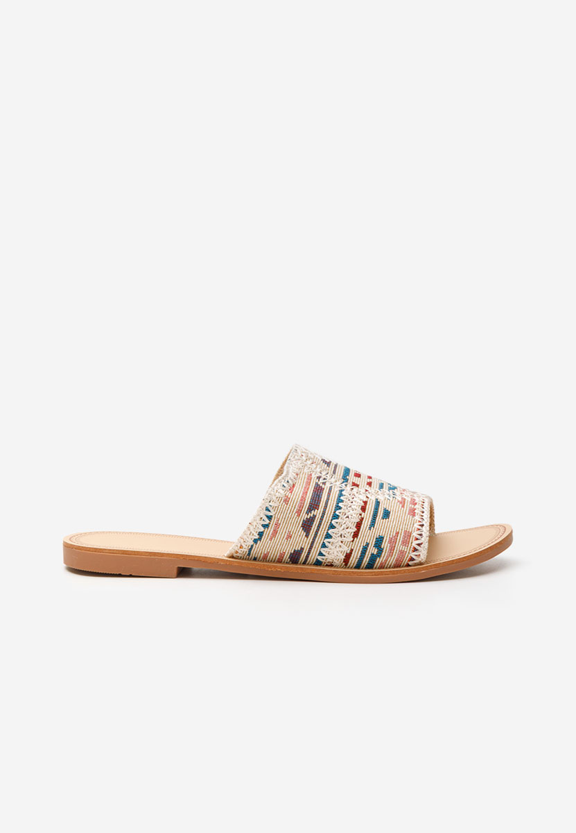 Papuci fara toc Tatyana multicolori