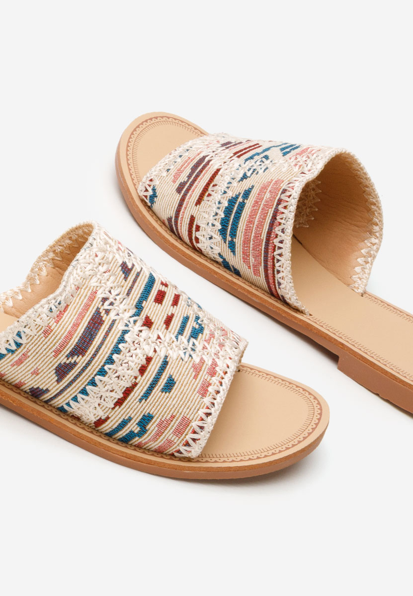 Papuci fara toc Tatyana multicolori