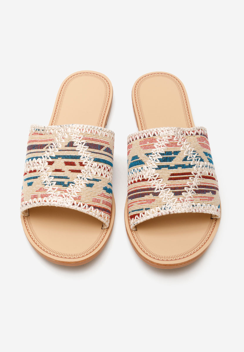Papuci fara toc Tatyana multicolori
