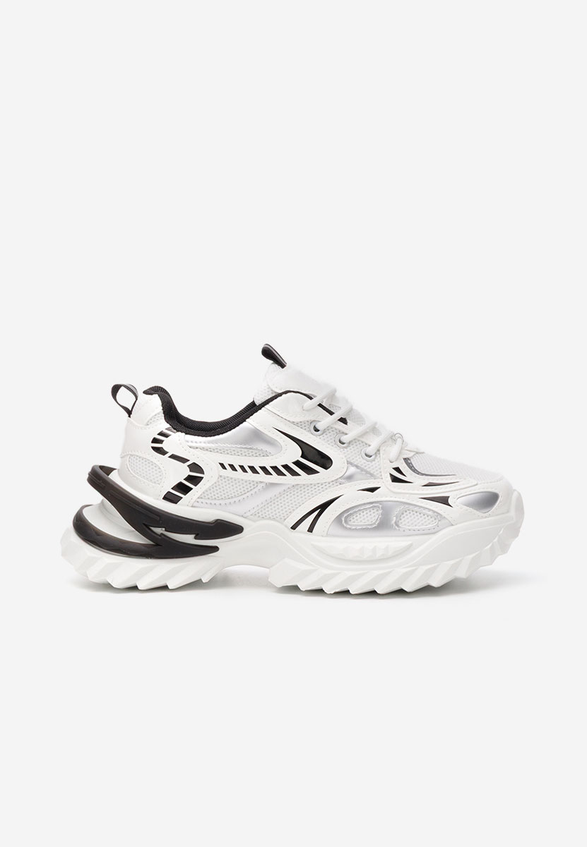 Sneakers cu platformă Jacalyn albi