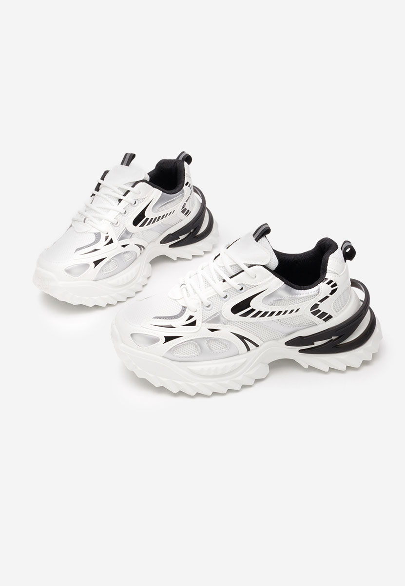 Sneakers cu platformă Jacalyn albi