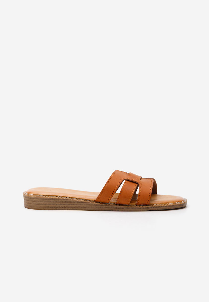 Papuci fara toc Louanne camel