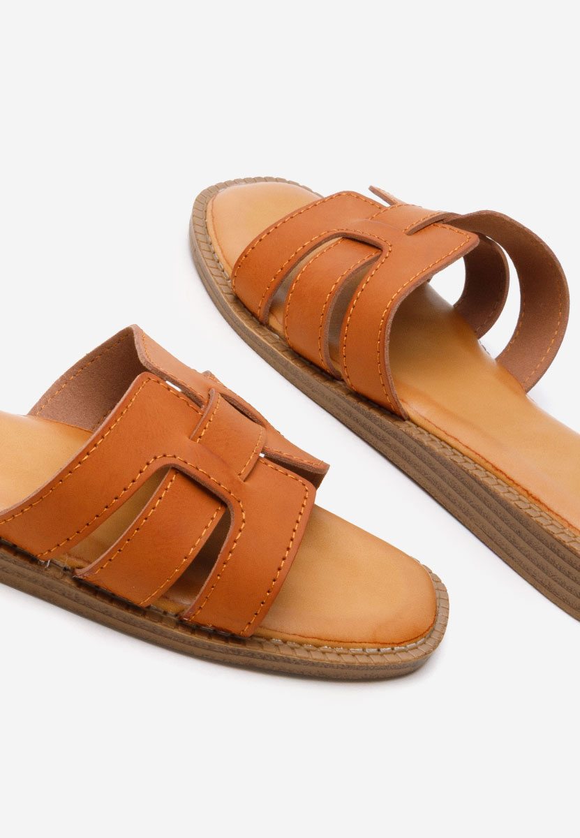 Papuci fara toc Louanne camel