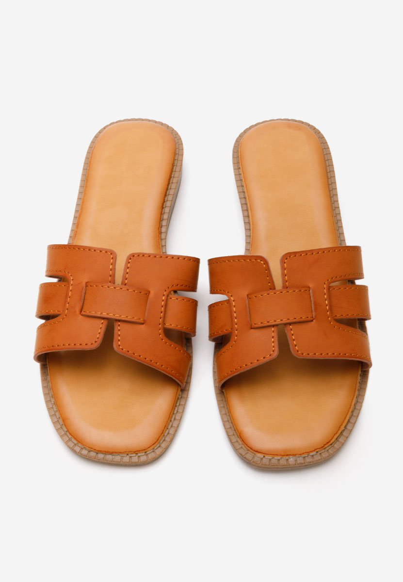 Papuci fara toc Louanne camel