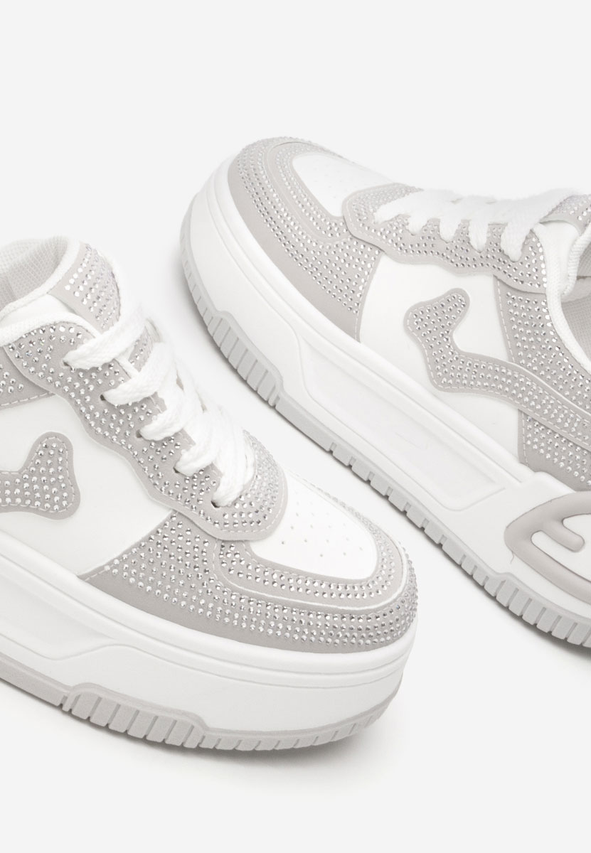 Sneakers dama Darrya albi