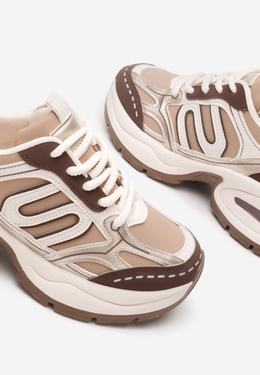 Sneakers cu platformă Tammya kaki Sneakers cu platformă Tammya kaki