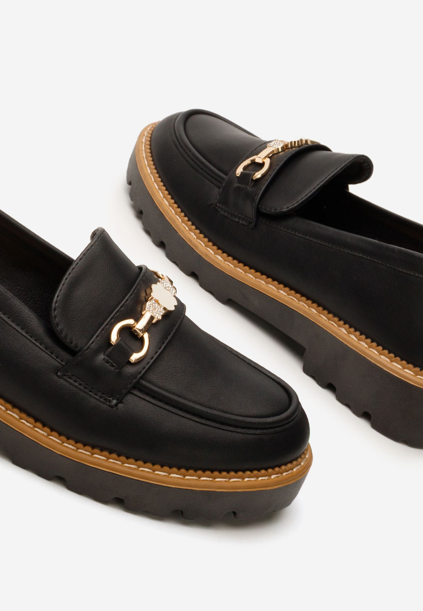 Mocasini dama Aelle V2 negri