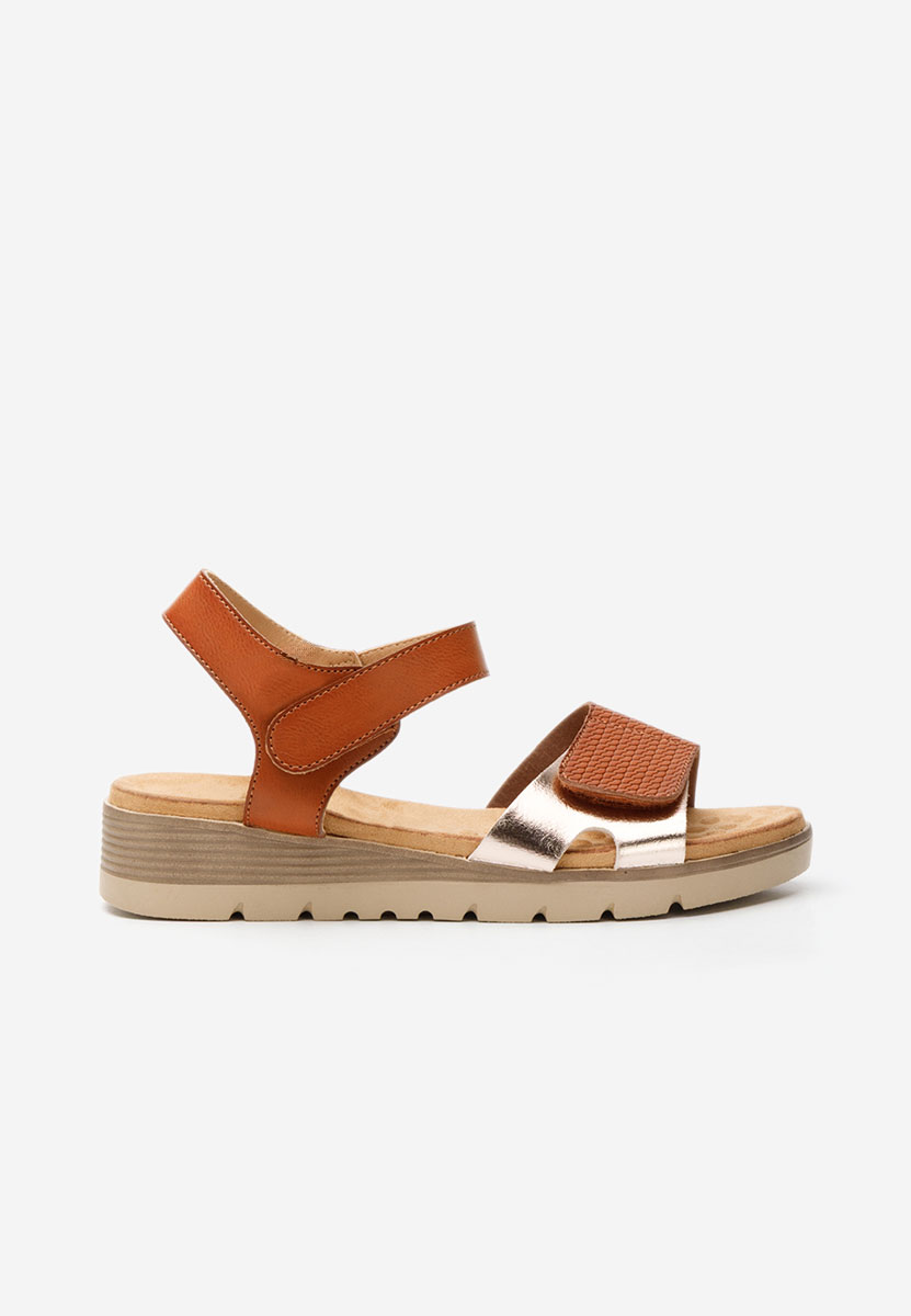 Sandale cu talpa groasa Doretha camel