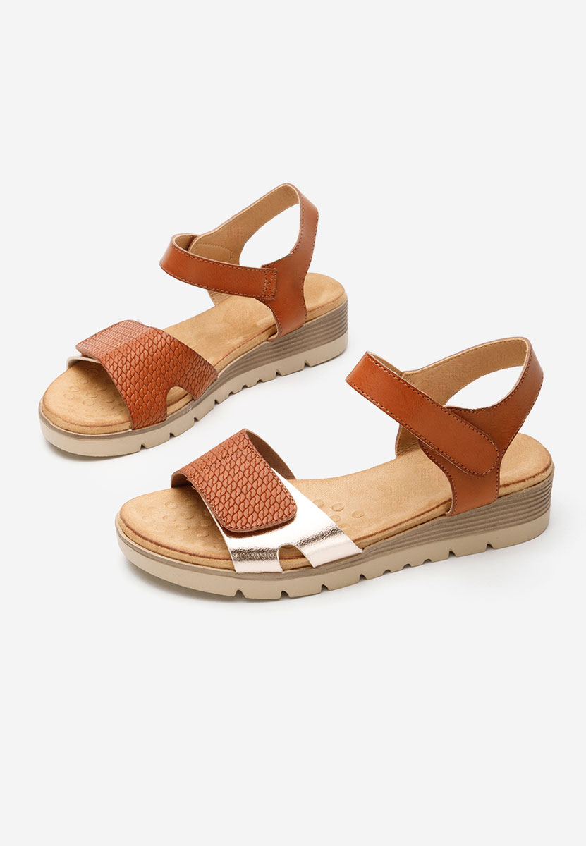 Sandale cu talpa groasa Doretha camel