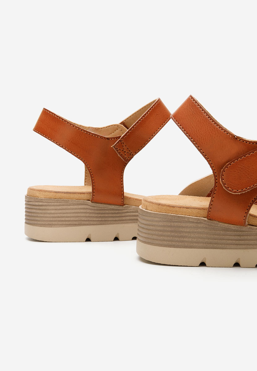 Sandale cu talpa groasa Doretha camel