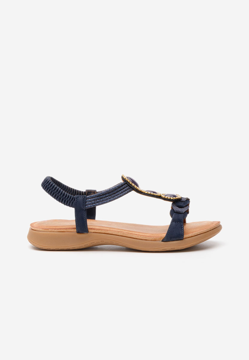 Sandale fara toc Eneca navy