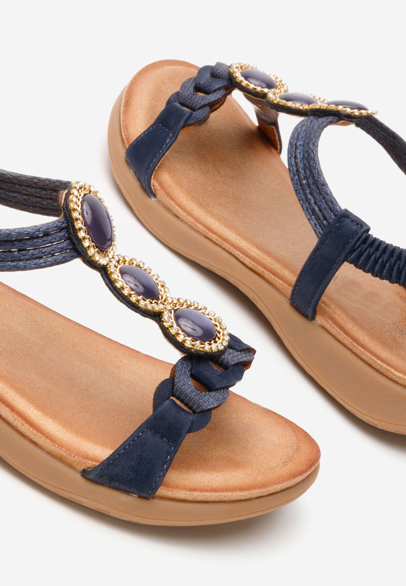 Sandale fara toc Eneca navy