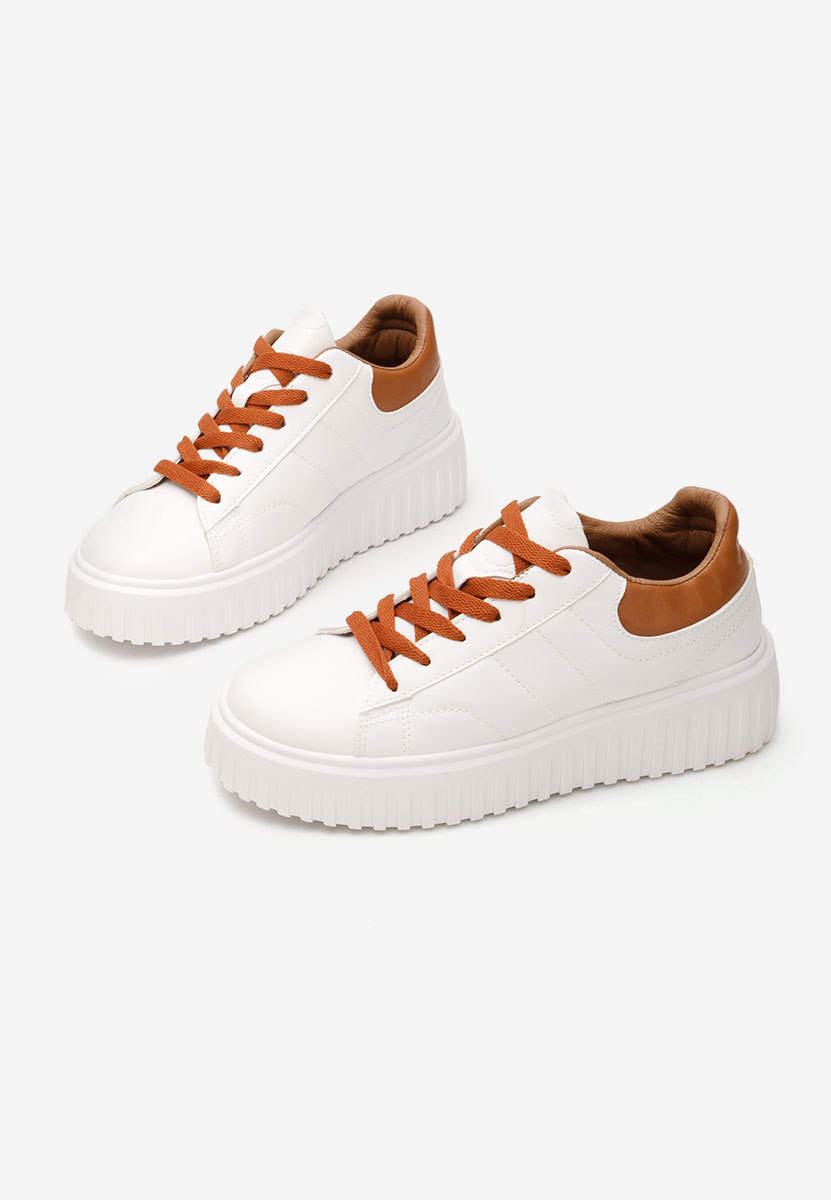 Sneakers cu platformă Raula albi