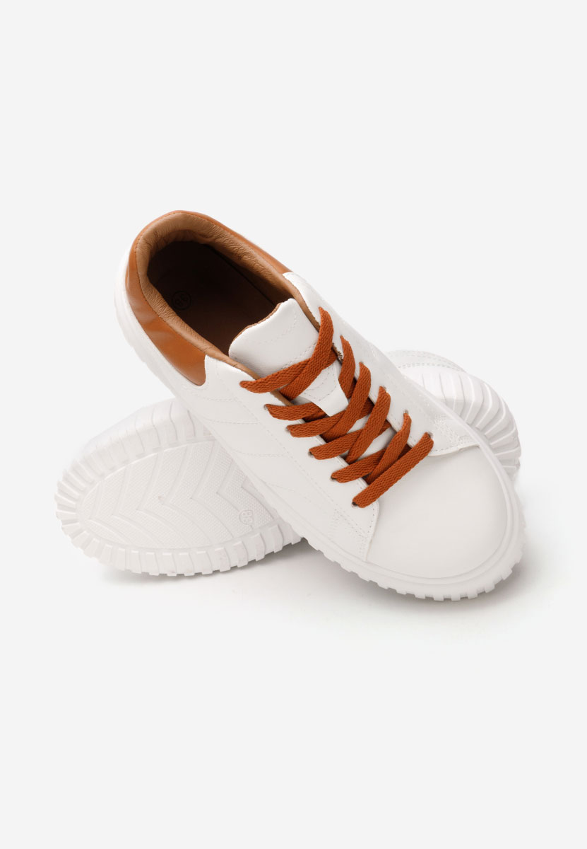 Sneakers cu platformă Raula albi