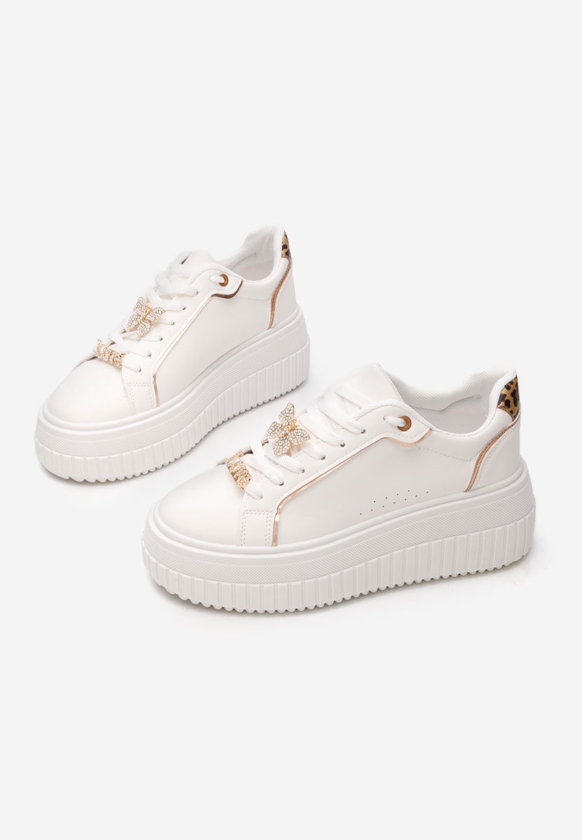 Sneakers cu platformă Laureena albi