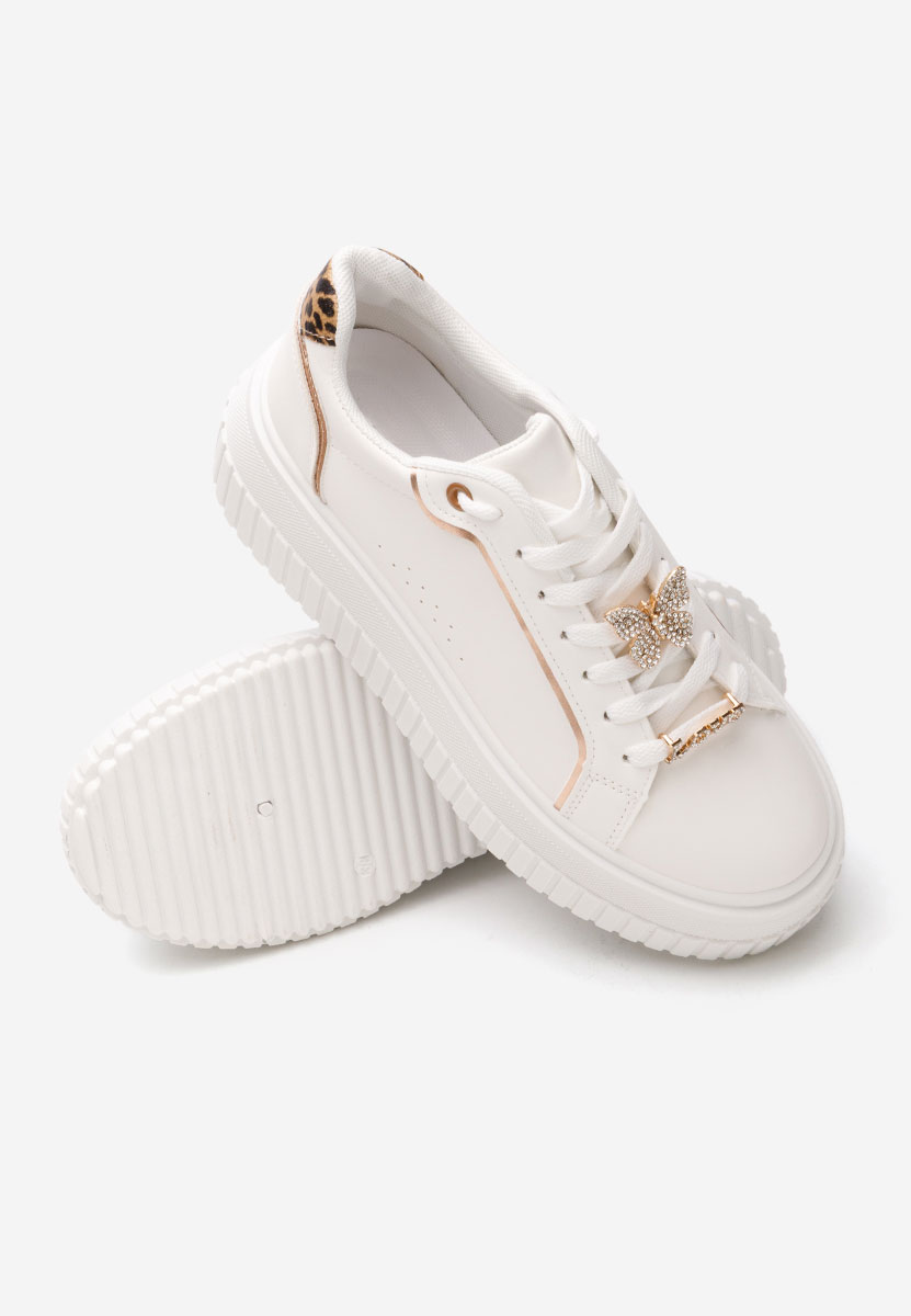 Sneakers cu platformă Laureena albi
