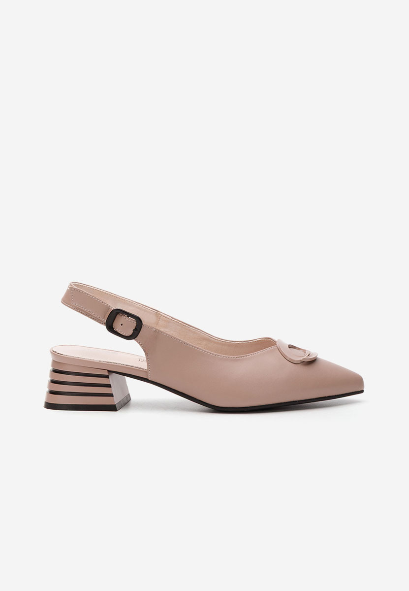 Pantofi slingback Ashlie bej