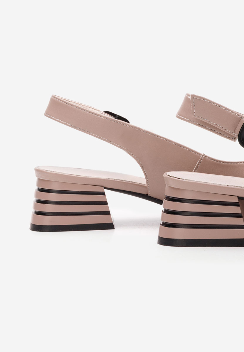 Pantofi slingback Ashlie bej
