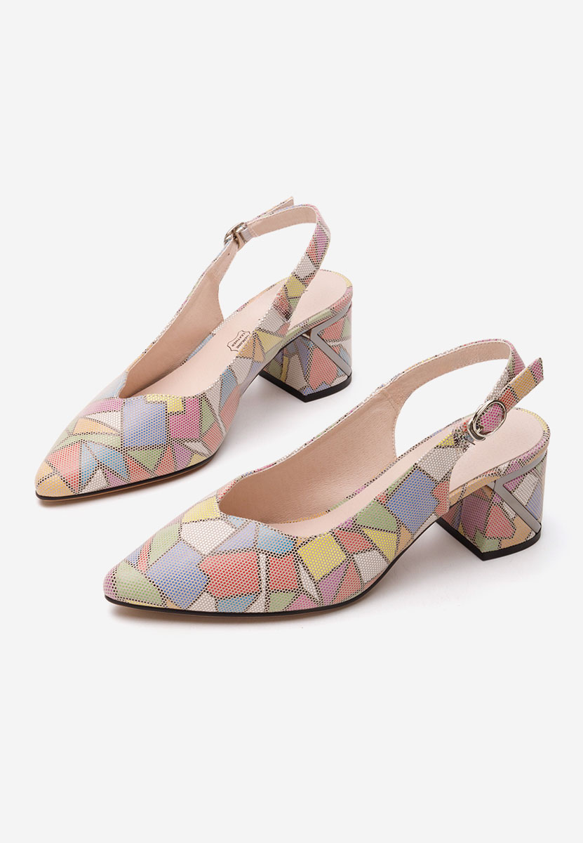 Pantofi slingback Kyanna multicolori