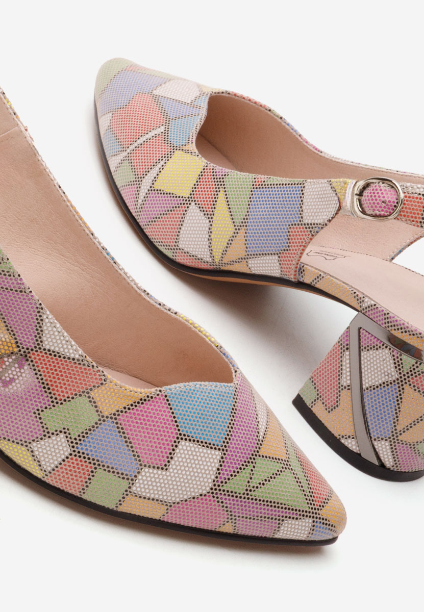 Pantofi slingback Kyanna multicolori