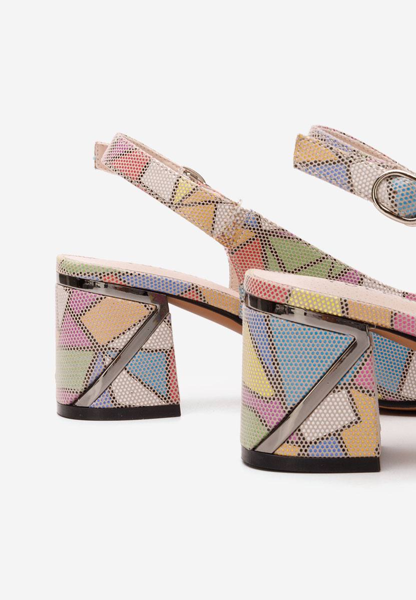 Pantofi slingback Kyanna multicolori