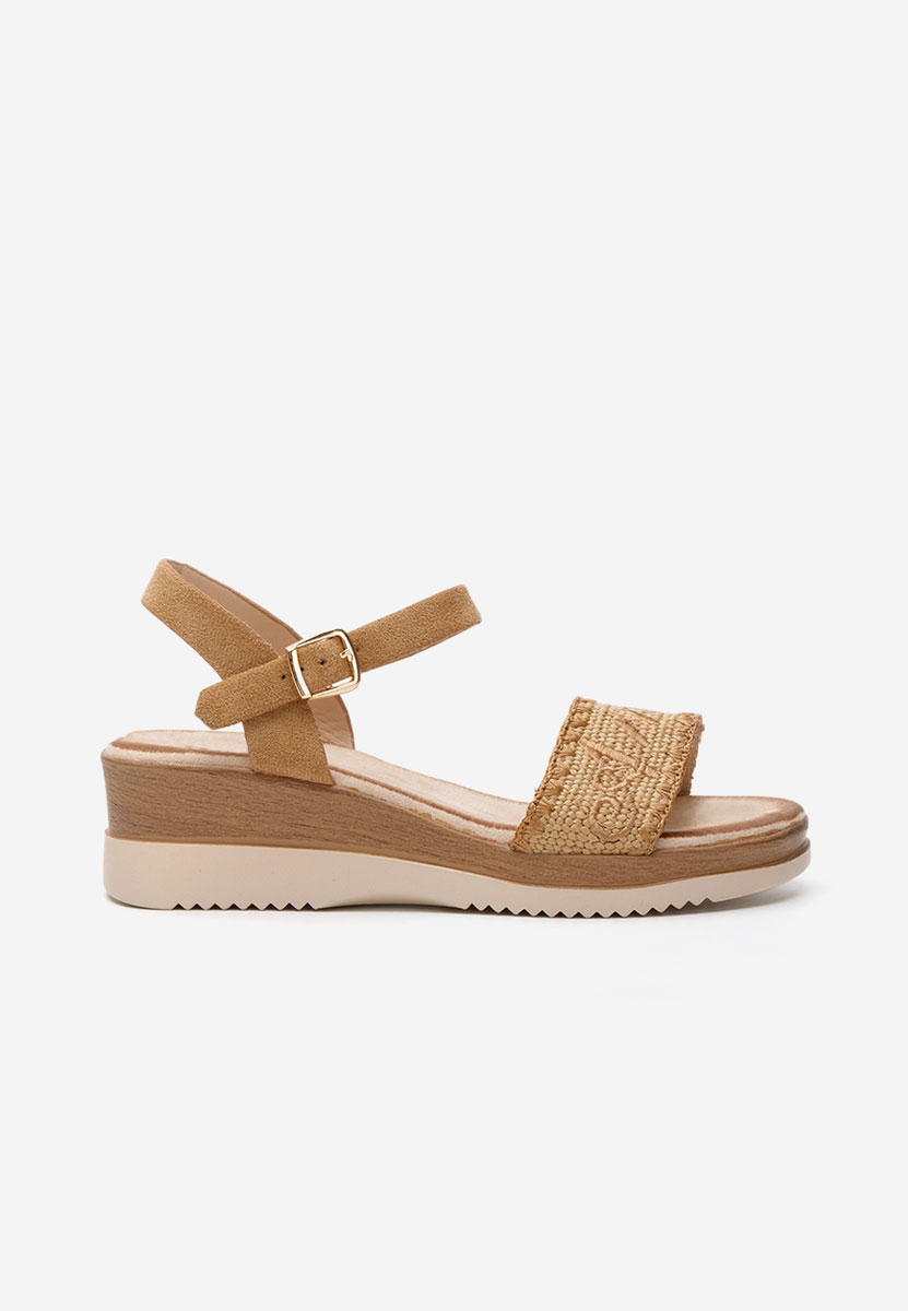 Sandale cu talpa ortopedica Lavone camel