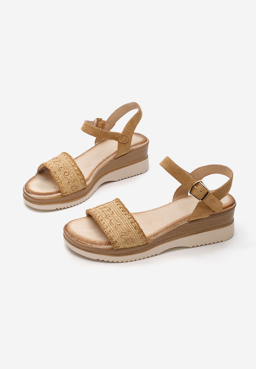 Sandale cu talpa ortopedica Lavone camel