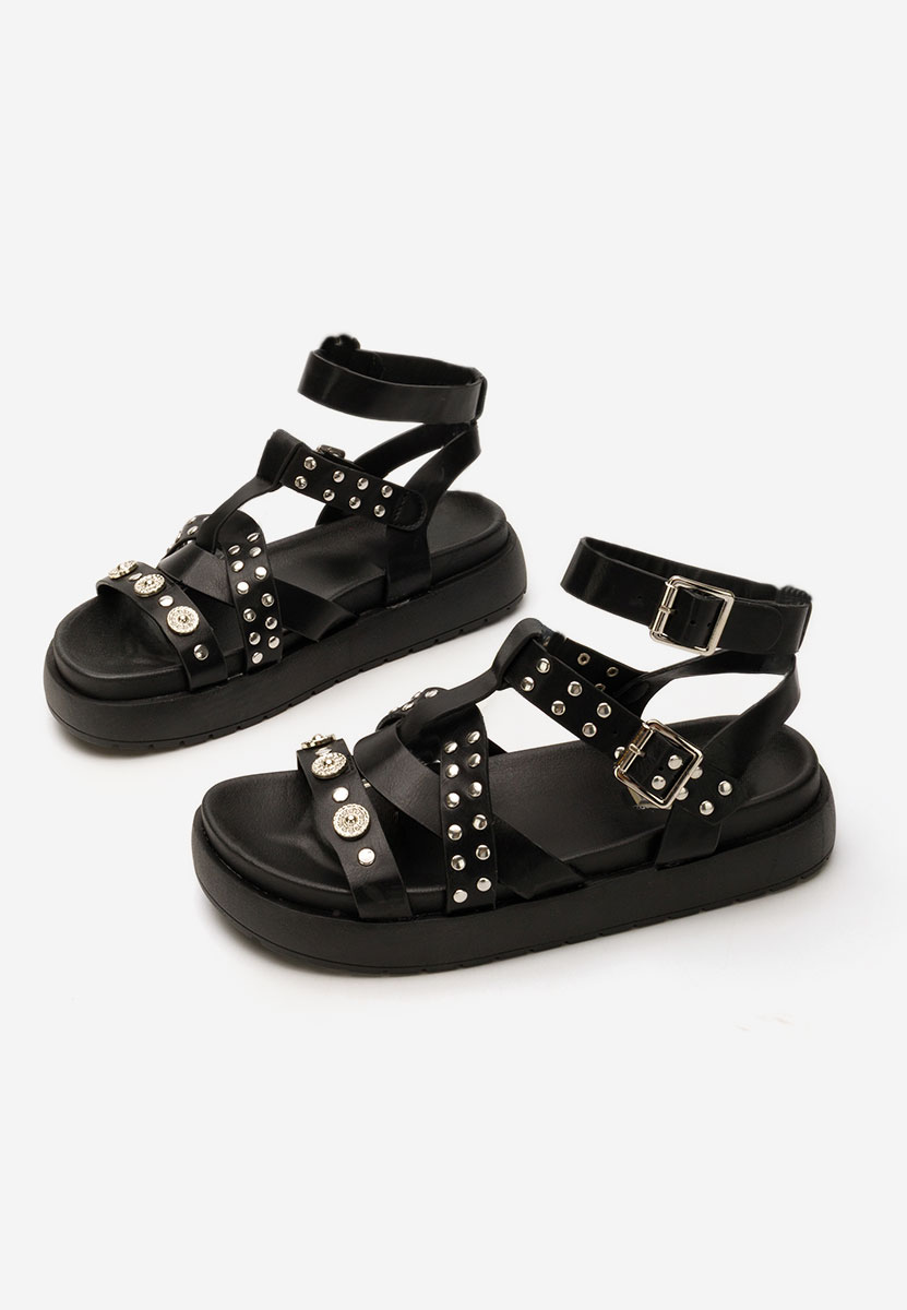 Sandale dama fara toc Cornelya negre