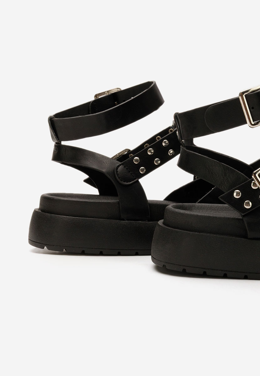 Sandale dama fara toc Cornelya negre