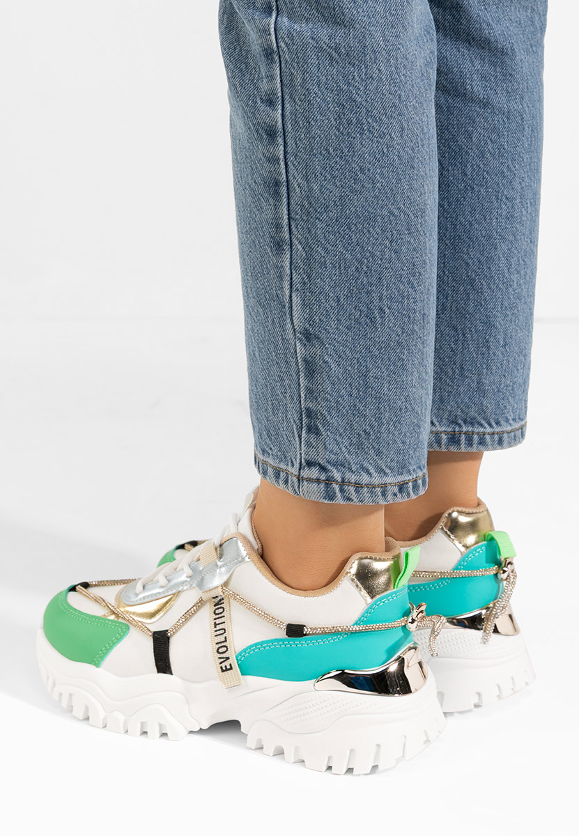 Sneakers cu platformă Kristenysa albi