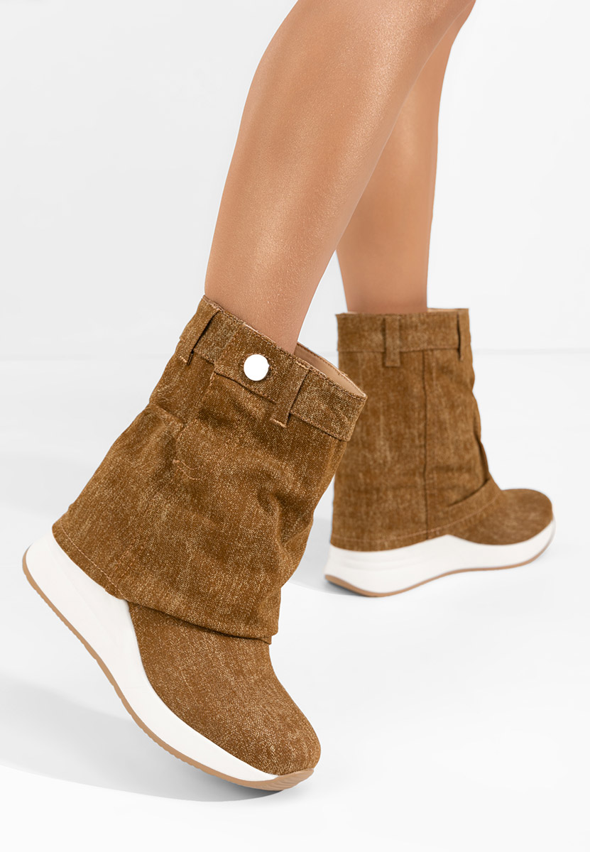 Ghete cu platforma Leanne camel
