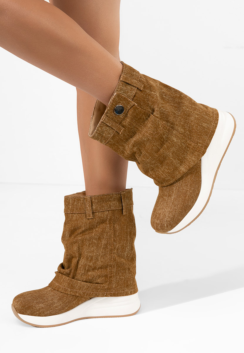 Ghete cu platforma Leanne camel