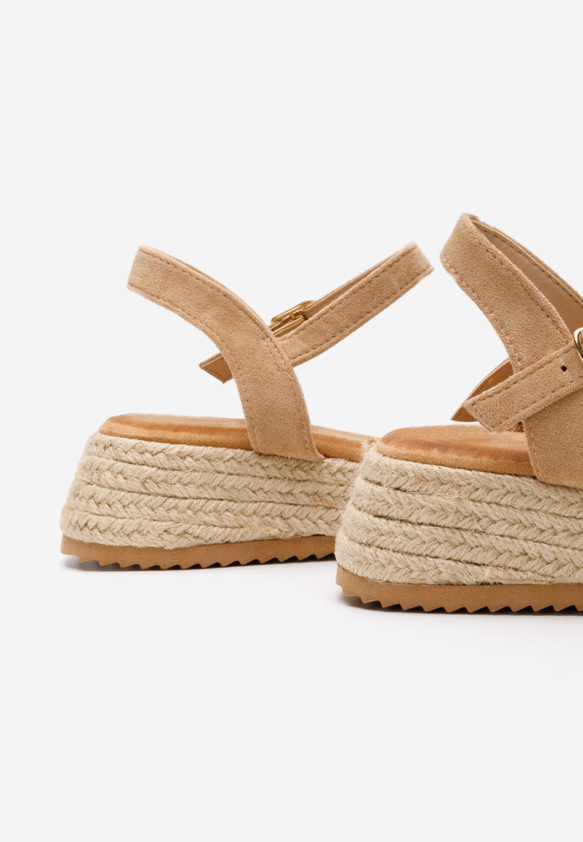 Sandale cu platforma Carmynna kaki