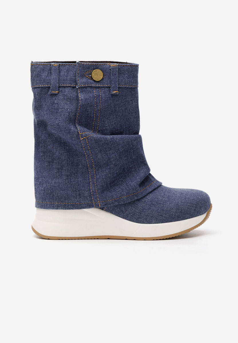 Ghete cu platforma Leanne denim
